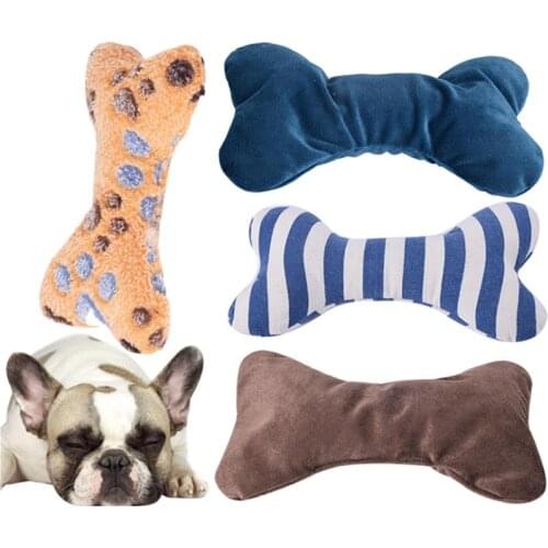 1Pc Mini Cute Pet Toys For Cats Cat Accessories Dog Toys Bone Shaped Stuffed Toys Kitten Chewing Toy Claws For Cats Products