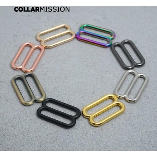 10pcs/lotDIY dog collar For30mm Webbing exquisite plated metal adjustable buckles straps bags belts DIY accessory slider8colours