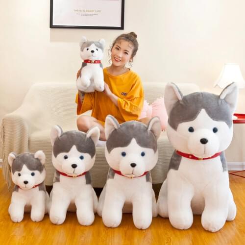 35-70cm Kawaii Simulation Big Dog Soft Stuffed Animals Sofa Decor Plush Toys for Girlfriend Children Kids Gift Good Quality