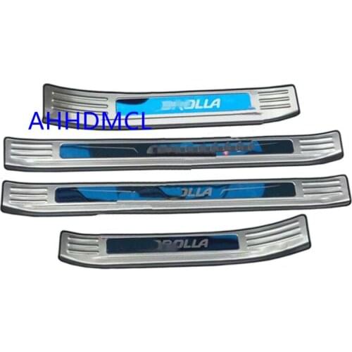 Car Welcome Pedal Threshold Strip Door Sill Strip For Corolla 2019 2020