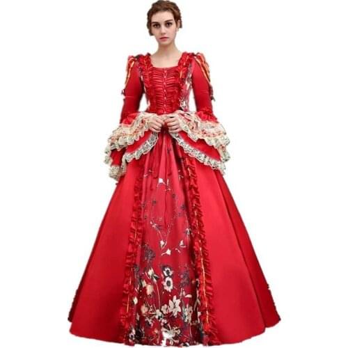 High-end Court Rococo Baroque Marie Antoinette Ball Dresses 18th Century dress Renaissance Historical Period Dress Gown