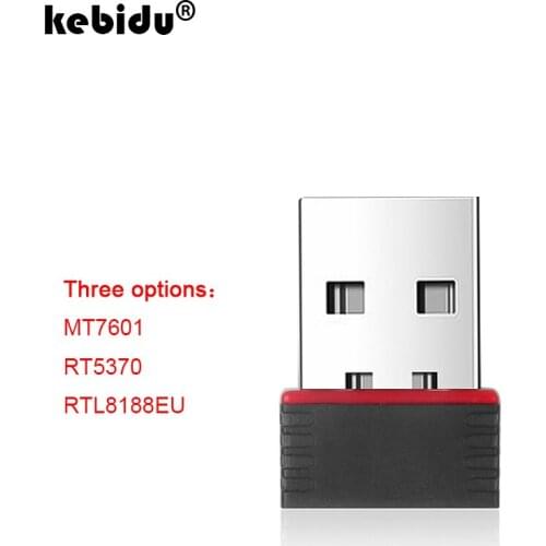 Kebidu Wireless Mini USB Wifi Adapter 802.11N 150Mbps USB2.0 Receiver Dongle MT7601 Network Card For Windows MAC Desktop Laptop