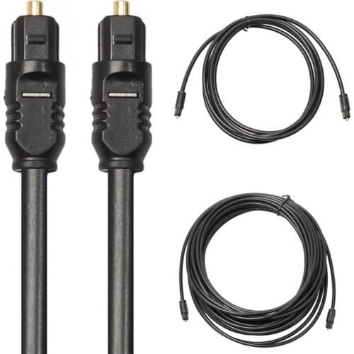 Digital Optical Audio Cable for Toslink Gold Plated 1m 1.5m 2m 3/5m 10m 15m 20m SPDIF MD DVD Gold Plated Cable High Quality