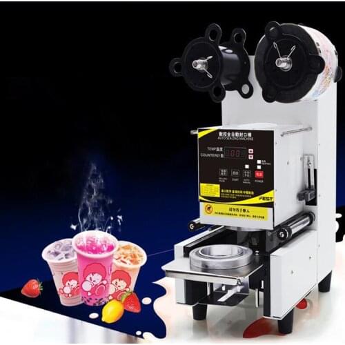 Electric Manual Cup Sealing Machine Digital Controlling Automatic 65/95mm Diameter 17cm Height Drink Cup Sealer Machine FW-95