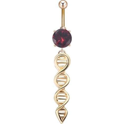 Gene DNA Belly Ring Body Piercing Jewelry Antique Anchors Belly Button Rings