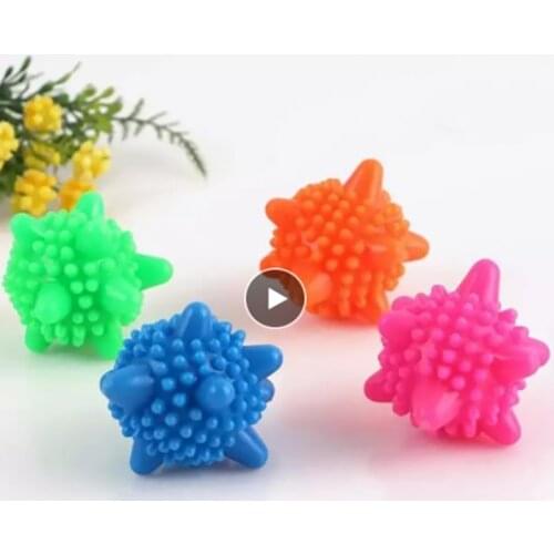 Creative Laundry Ball Washing Product Supplies Cleaning Washing Machine Fabric Clothes Reusable Solid Colorful Drying Soft Ball