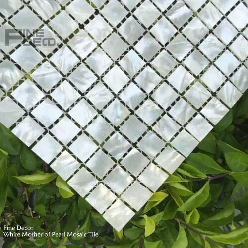 Mesh joint luxury seashell white lip mother of pearl shell mosaic for cabinet deocration