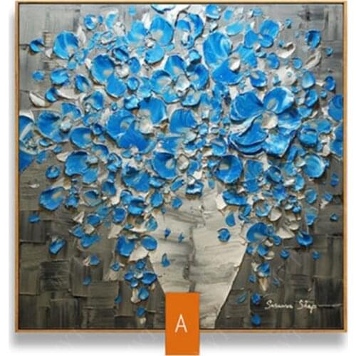 MYT 100% Mintura Art Hand Painted Textured Palette Knife Oil Paintings On Canvas Modern Abstract Bottle Flower Wall Decorative