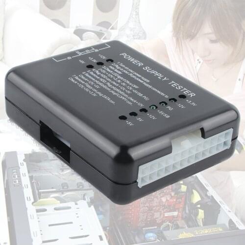 New Power Supply LED 20/24 Pin for PSU ATX SATA HDD Tester Checker Meter PC Computer tester for PC-Power