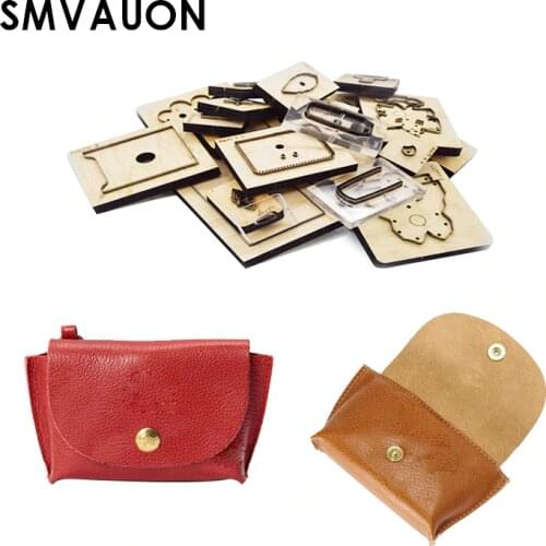 New Die For 2021 Handmade Leather Wood Die Cutting Mold Diy Leather Craft Lcoin Purse Template Suitable For Die Cutting Machine