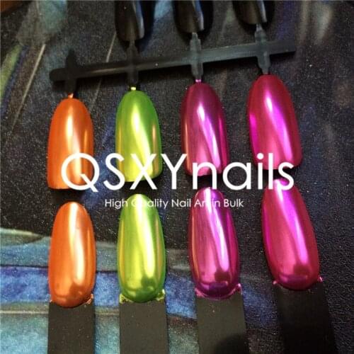 WHOLESALE 50g Foil Pigment Fluorescent Chrome Mirror Powder Nail Glitter Smooth Rubbing for Nail Art Gel Nail Polish Manicure