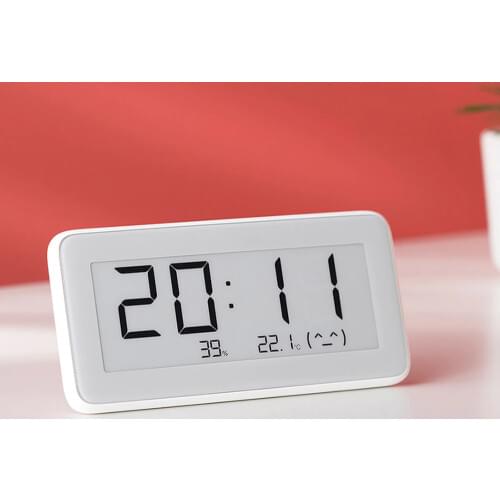 Original Xiaomi Mi Multifunctional BT WirelesThermometer Pro Digital Clock Electronic-INK Screen Temperature Humidity Sensor