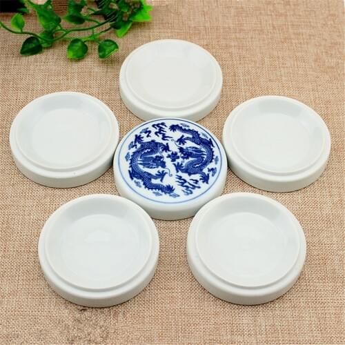 1 Pcs 5 L Ceramics Watercolor Palette Paint Tray Plastic for DIY Craft Professional Art Painting