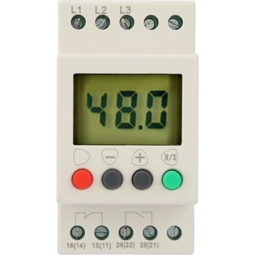 380V AC 50Hz Voltage Protector Relay 3 Phase Sequence Relay Protector Voltage Protective Device with Digital Display