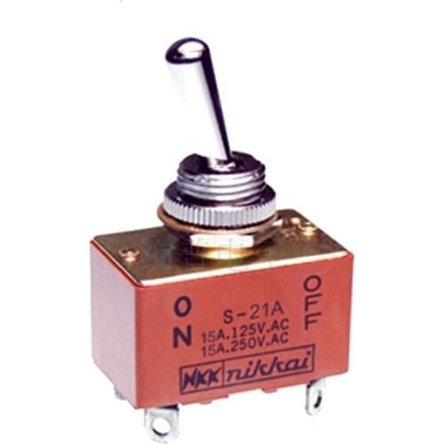 S21A S-21A Small-capacity Toggle Switch 2-speed DPST One on and one off 15A/125V