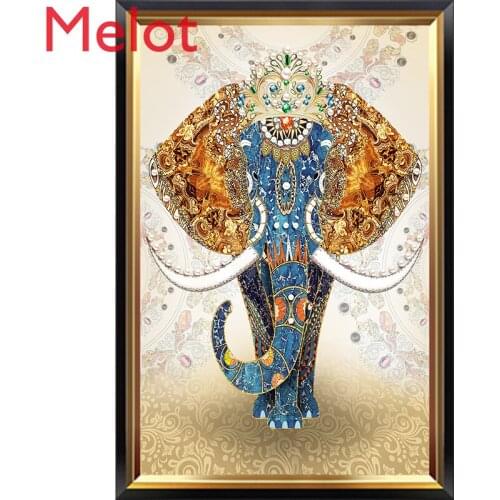 Lucky Elephant Ruyi Entrance Painting Light Luxury Vertical Version Aisle Mural Living Room Wall Painting
