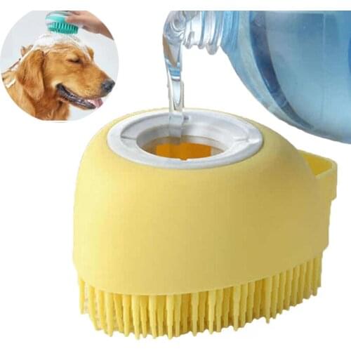 Pet Cleaning Brush Bathroom Multifunctional Dog Cat Bath Massage Brush Soft and Safe Silicone Pet Dog Supplies Cat Tool Products