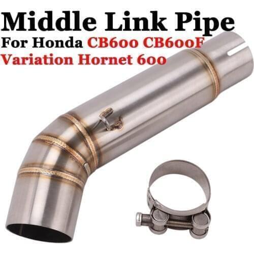 Slip On For Honda CB600 CB600F Variation Hornet 600 Motorcycle Exhaust Escape Middle Mid Connection Link Pipe Muffler