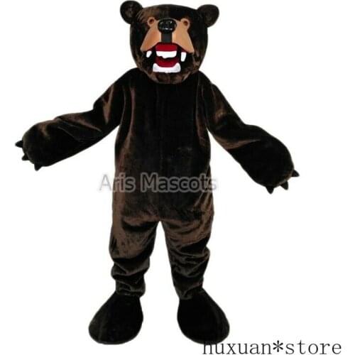 Happy Carnival Mascot Halloween Cartoon Black Bear Cosplay Performance Costume Adult Use Birthday Party Advertising Parade Set