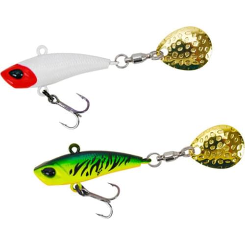 Trulinoya 2018 New Metal Mini VIB With Spoon Fishing Lure 12g17g Fishing Tackle Crankbait Vibration Spinner Sinking Bait