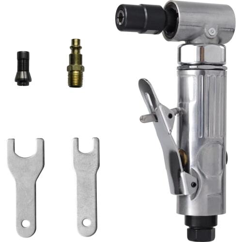 1/4Inch Air Angle Die Grinder 90 Degree Pneumatic Grinding Machine Cut Off Polisher Mill Engraving Tools Set With Wrench Sale