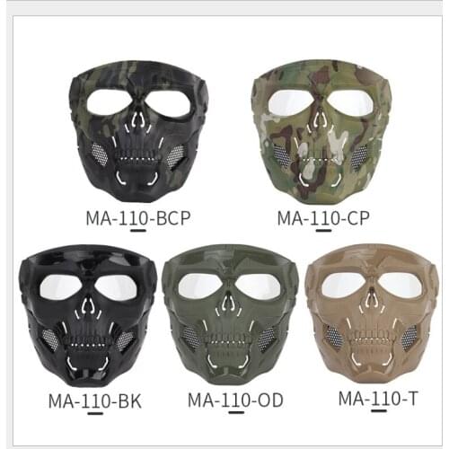 WoSporT Halloween Cosplay Tactical Airsoft Skull Skeleton Half Face Mask
