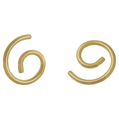 New Port Style Spiral Metal Hip Hop Temperament Statement Exaggerated Earrings Earrings Women