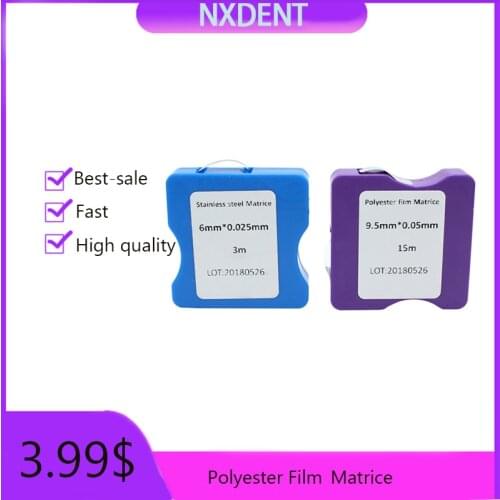 1 Roll Dental Polishing Strips Polyester Film Matrice Bands Stainless Steel Transparent Matrix Dentistry Material Lab Tools