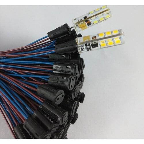 10PCS 20, 50, 100cm G4 socket, lamp holder LED crystal heads light bulb G4 halogen lamp / LED Crystal Light Bulb