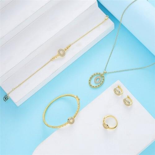 2021 Apr Morocco hot selling accessories wedding jewelry set for women traditional jewelry set copper high quality jewelry set
