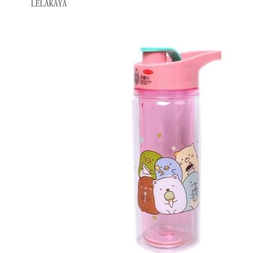 430ml Cute Anime Action Figure Sumikko Gurashi Corner Bio Plastic Double Water Bottle Sport Cup Portable Cartoon Drinking bottle