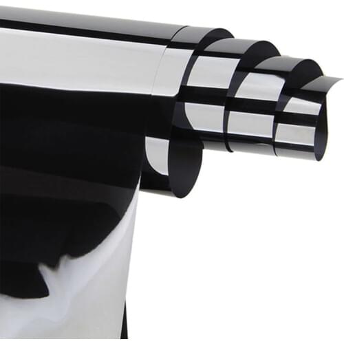 50cmX300cm 99% anti-uv VLT15% PET Black sputter window 2ply car tinted glue film