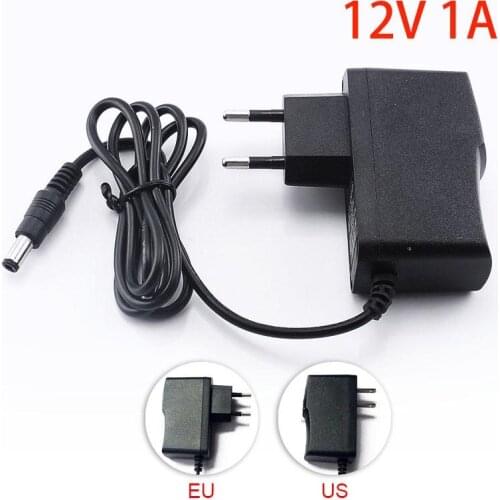 12V 1A 1000mA 100-240V AC to DC Power Adapter Supply Charger Charging adapter for CCTV Camera LED Strip Light US/EU/AU Plug J17