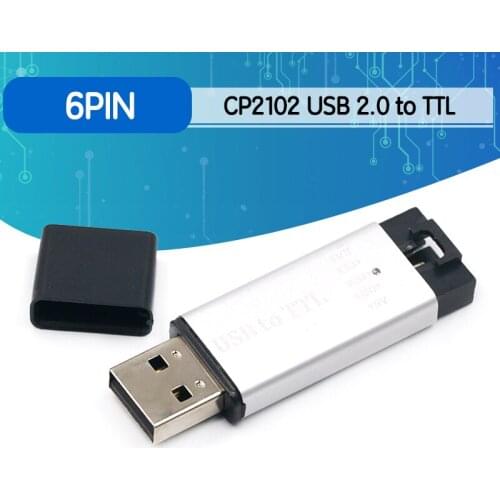 Aluminum shell CP2102 USB 2.0 to TTL UART Module 6Pin Serial Converter STC Replace FT232 Module support 5v/3.3v for arduino