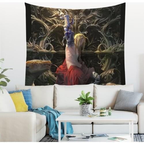 Anime Tapestry Cartoon Printed Tapestry Wall Cloth Tapestry for Home Decoration Tarot Cards Hippie Home Decor Decoration Mural