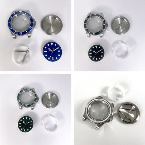 40mm Watch Case Sapphire Glass for Miyota 8215 8205 8200 For Mingzhu 2813 3804 ETA 2836 2834 Watch Movement Dial Repair Part