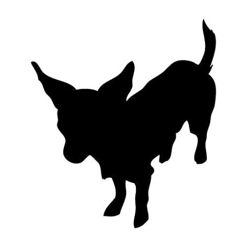 Dawasaru Chihuahua Dog Car Sticker Waterproof Animal Decal Laptop Skateboard Truck Motorcycle Auto Accessories PVC,12cm*10cm