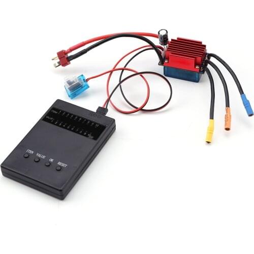 35A ESC Brush Electronical Speed Controller 2S Wafterproof dustproof with Programm Card for 1/16 1/18 RC Car Off Road Truck