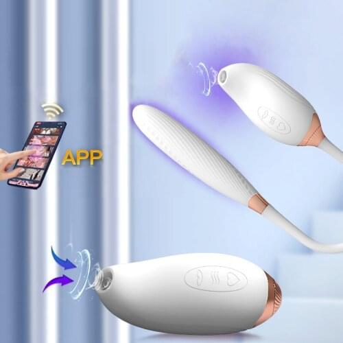 Suck Vibrator, Clitoral Sucking Vibrator with Vibrating Butt Plug, Clit Sucker G Spot Stimulator 2 in 1, Nipple Clitoris Anus Te