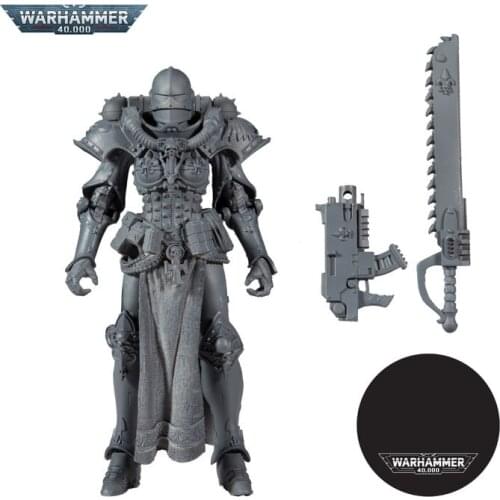 Original 7-inch Warhammer 40K Battle Sister Colorless Edition Action Figure Model Doll Decoration Collection Toy Birthday Gift