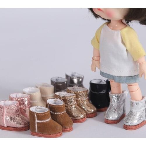 BJD doll shoes boots ob11 snow boots Fit for obitsu11,1/12bjd,gcs clay people doll accessories for Dolls toy shoes