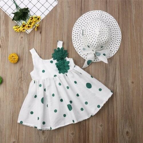 2 pcs Summer Toddler Infant Girls Cotton Floral Tutu Dresses Kids Cute Birthday Party Clothes 0-3Y Baby Girl Princess Dress