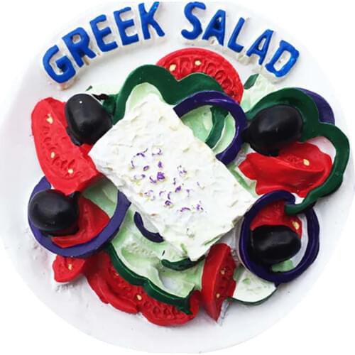 Lychee Greek Local Specialties Fridge Magnets Creative 3D Refrigerator Magnetic Sticker Home Decoration Travel Souvenirs