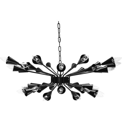 Simple and modern household chandelier living room dining room lamp small speaker long flower shadow lamp