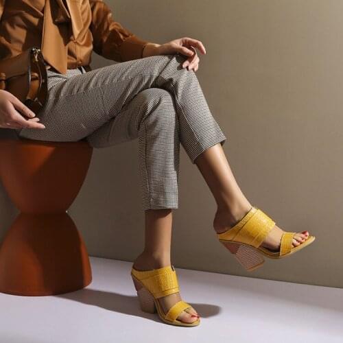 Large womens shoes summer 40-43 41 42 European and American sexy Roman high-heeled sandals