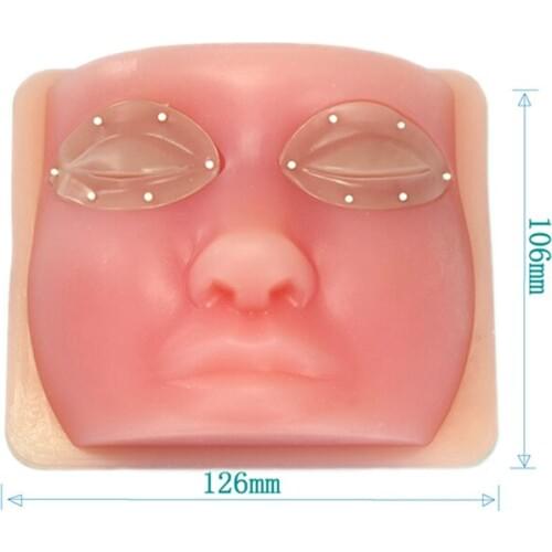 Simulator for eyelid surgery, eyelid model, facial model, training instruments