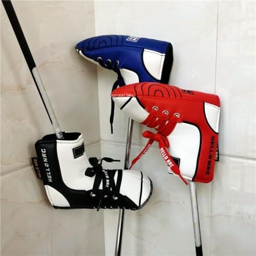 SHOE STYLE golf blade putter headcover pu leather golf club putter cover 3 colors