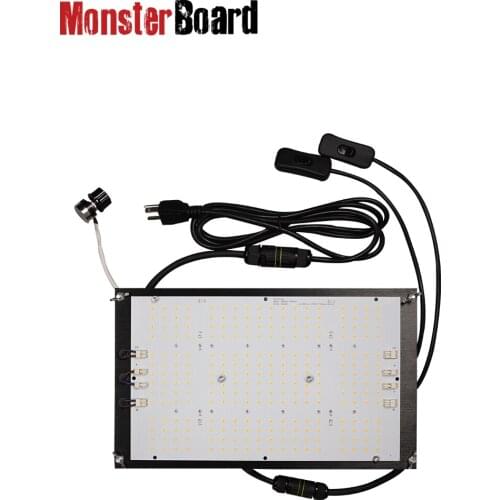Led grow light samsung lm301h cree 660nm 120w monster board / uv ir switches v4-plus with dimmer