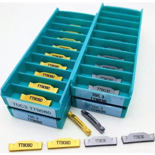 Carbide TDC3 TT9080 TDC3 TT9030 High quality slotting insert 3MM insert machine CNC lathe milling slotting parts tool