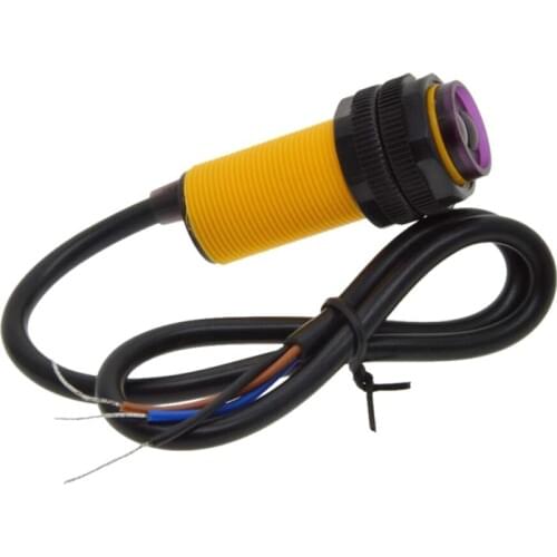 Smart Car Robot E18-D80NK Infrared Obstacle Avoidance Photoelectric Sensor Proximity Switch 3-80cm Detection Range Adjustable